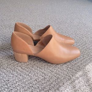 Madewell Kristie d’orsay block heel booties